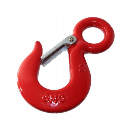 HAK Z ZABEZPIECZENIEM   750 kg. czerw